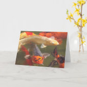 コイの魚v.2 カード (黄色い花)