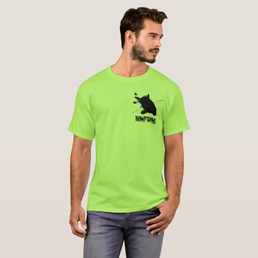 コイのBowfishingのTシャツ-あなたのポーランド人を家庭で残して下さい Tシャツ (正面フル)