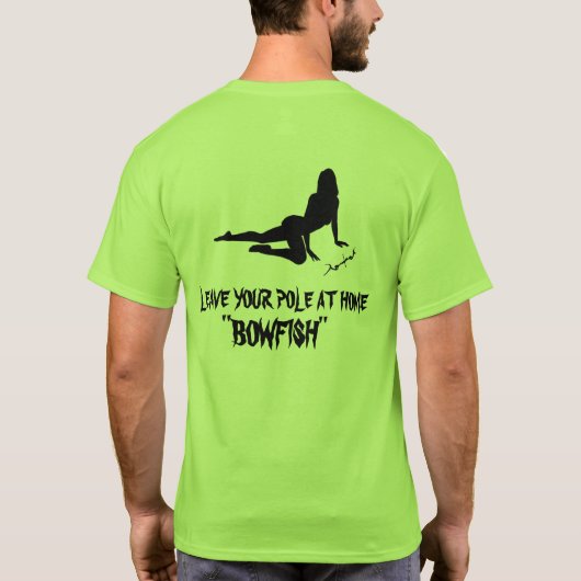 コイのBowfishingのTシャツ-あなたのポーランド人を家庭で残して下さい Tシャツ (裏面)