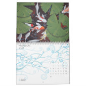 コイのcalander カレンダー (2月 2027)