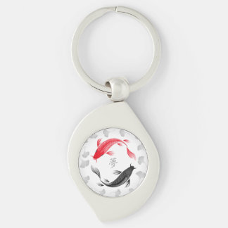 コイのYumeのkeychain (渦巻) キーホルダー