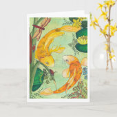 コイは池の中でヘザーTによ空白のってカードを畳んだ。 カード (黄色い花)