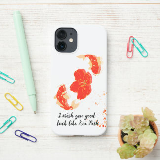 コイエレガント魚と紅花芸術 | セント日本の iPhone 12 MINIケース