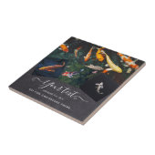 コイカスタムフィッシュコラージギフト男性へ タイル (側面)