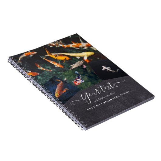 コイカスタムフィッシュコラージギフト男性へ ノートブック (右側)