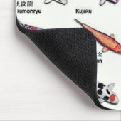 コイカラフル魚の品種錦鯉アジア美術 マウスパッド (コーナー)