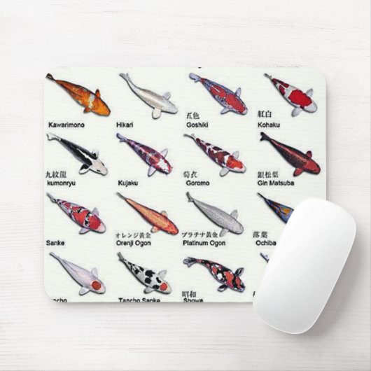 コイカラフル魚の品種錦鯉アジア美術 マウスパッド (マウス)