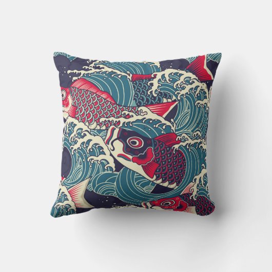 コイカラフル魚 クッション (裏面)