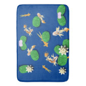 コイカープアンドウォーターリリー バスマット (正面縦)