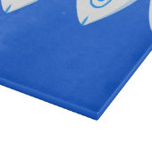 コイカープフィッシュブルー抽象芸術板 カッティングボード (角)