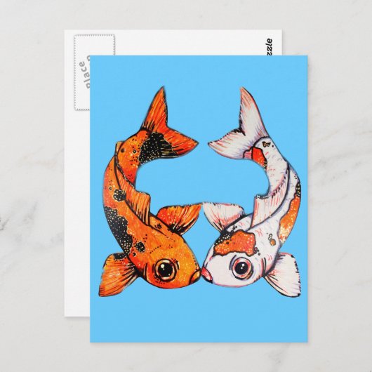 コイキスをするはがき ポストカード (正面/裏面)