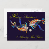 コイキスをするメリークリスマス&年賀はがき シーズンポストカード (正面/裏面)