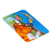 コイキスボクサードッグイラストレーション マグネット (右側)