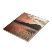 コイセギーズランドスケープアートのドラマチックな夕日 タイル (側面)