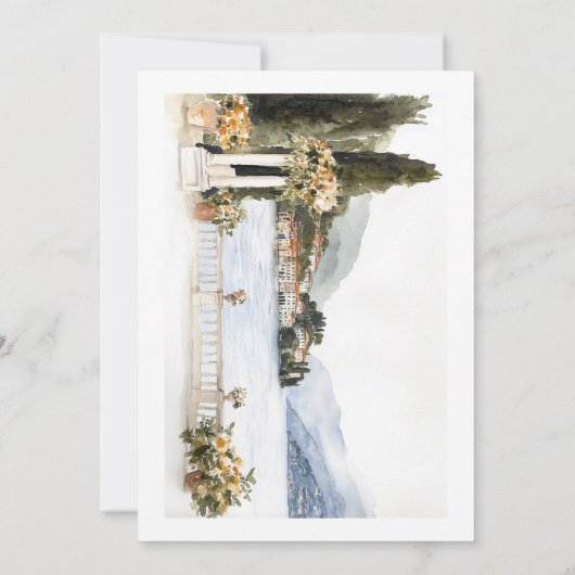 コイタリアンモ湖結婚 セーブザデート (裏面)