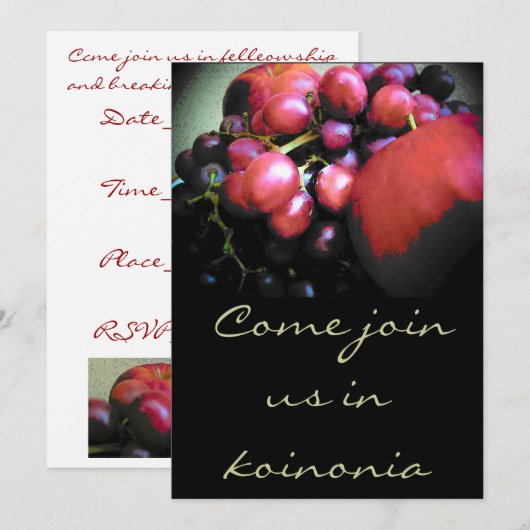 コイノニア招待状 招待状 (正面/裏面)