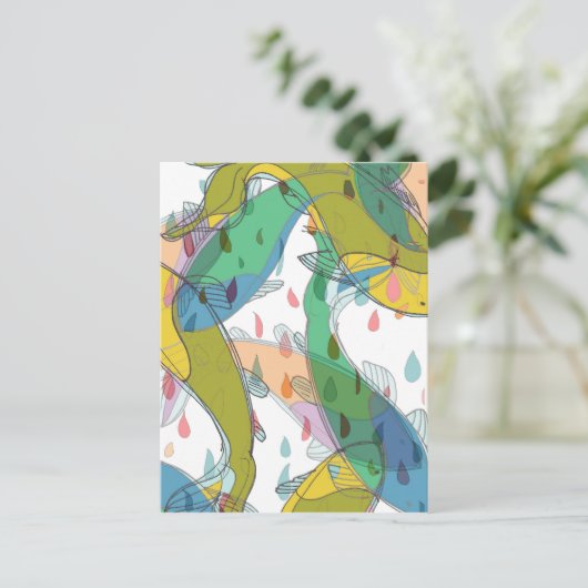 コイパターン – はがき (スタンド正面)