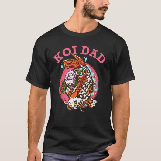 コイパパ日本のコイ魚 Tシャツ (正面)