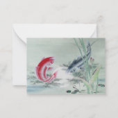 コイフィッシュとハス ノートカード (正面)