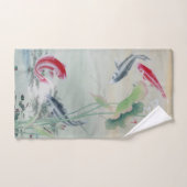 コイフィッシュとハス ハンドタオル (ハンドタオル)