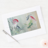 コイフィッシュとハス 長方形シール (封筒)