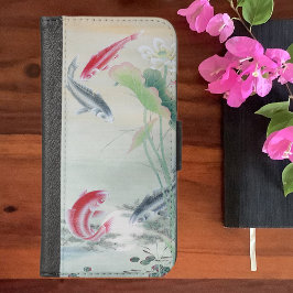 コイフィッシュとハス ウォレットケース