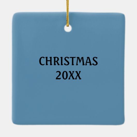 コイフィッシュイラストレーションオレンジアンドブルーパーソナライズされた セラミックオーナメント (裏面)