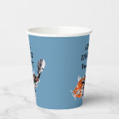 コイフィッシュイラストレーションオレンジブルーバースデーパーティー 紙コップ (左)