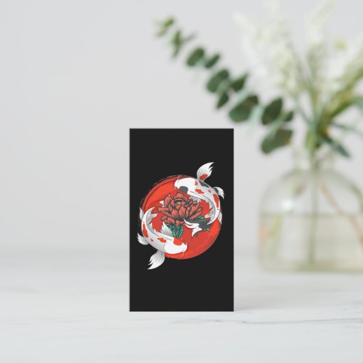 コイフィッシュウォーターリ日本のリーアート 名刺 (スタンド正面)