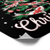 コイフィッシュクリスマスツリーコイカープクリスマスツリー ポスター (角)