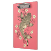 コイフィッシュピーチ及び金ゴールドオリエンタルフローラ エレガント クリップボード (左)