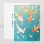 コイフィッシュペタル開花水彩 シーズンカード (正面/裏面)