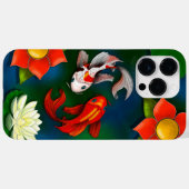 コイフィッシュホワイトロータスリリパッド池 Case-Mate iPhoneケース (裏面 (横))