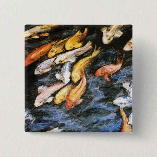 コイフィッシュボタン 缶バッジ (正面)