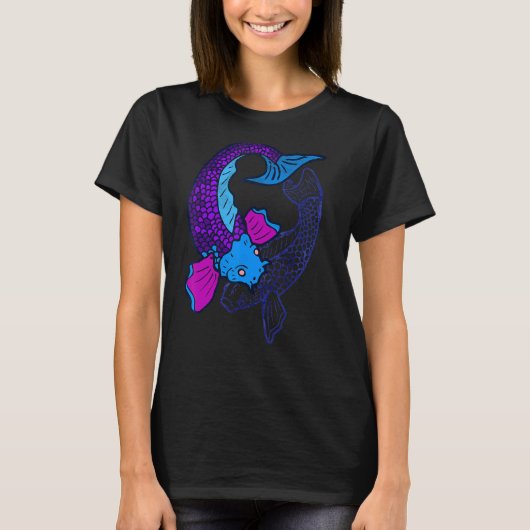 コイフィッシュポンインアンドヤン Tシャツ (正面)