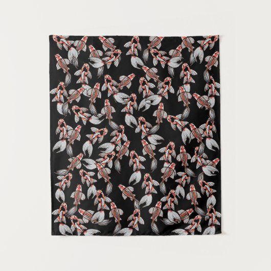 コイフィッシュポンドラバーズ自然アートコイ池 タペストリー (正面)