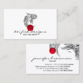 コイフィッシュマンダラレッドドットスピリチュアル 名刺 (正面/裏面)