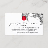 コイフィッシュマンダラレッドドットスピリチュアル 名刺 (裏面)