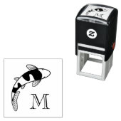 コイフィッシュモノグラムイニシャル セルフインキングスタンプ (インサイチュ)