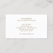 コイフィッシュヨガアンドメディテーション先生 名刺 (裏面)