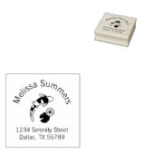 コイフィッシュリリーアーチアドレス ラバースタンプ (押印)