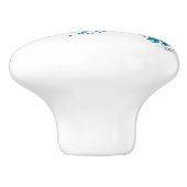 コイフィッシュロータスさくらんぼ花 セラミックノブ (側面)