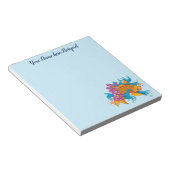 コイフィッシュロータスさくらんぼ花 ノートパッド (アングル)