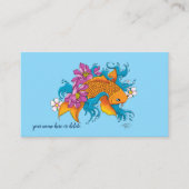 コイフィッシュロータスさくらんぼ花 名刺 (正面)