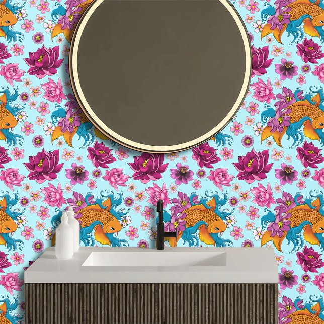 コイフィッシュロータスさくらんぼ花 壁紙 (クリエイターアップロード済み)