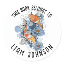 コイフィッシュロータステッカー | 学校に戻るラベル