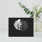 コイフィッシュヴィンテージおもしろいレトロ日本のフィッシュコイ ポストカード (スタンド正面)