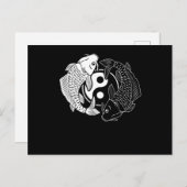 コイフィッシュヴィンテージおもしろいレトロ日本のフィッシュコイ ポストカード (正面/裏面)