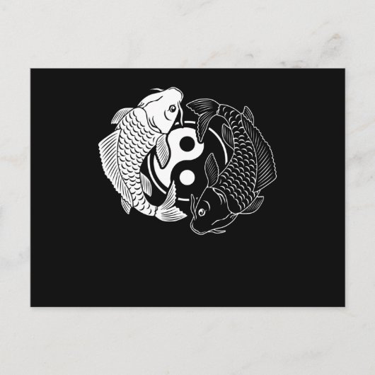 コイフィッシュヴィンテージおもしろいレトロ日本のフィッシュコイ ポストカード (正面)