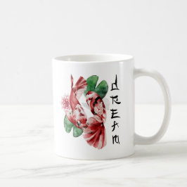 コイフィッシュ日本のスタイルスクリプトオリエンタルアート コーヒーマグカップ